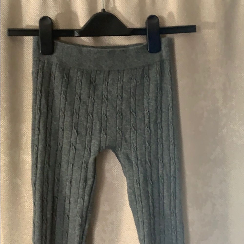 Grey sweater leggings